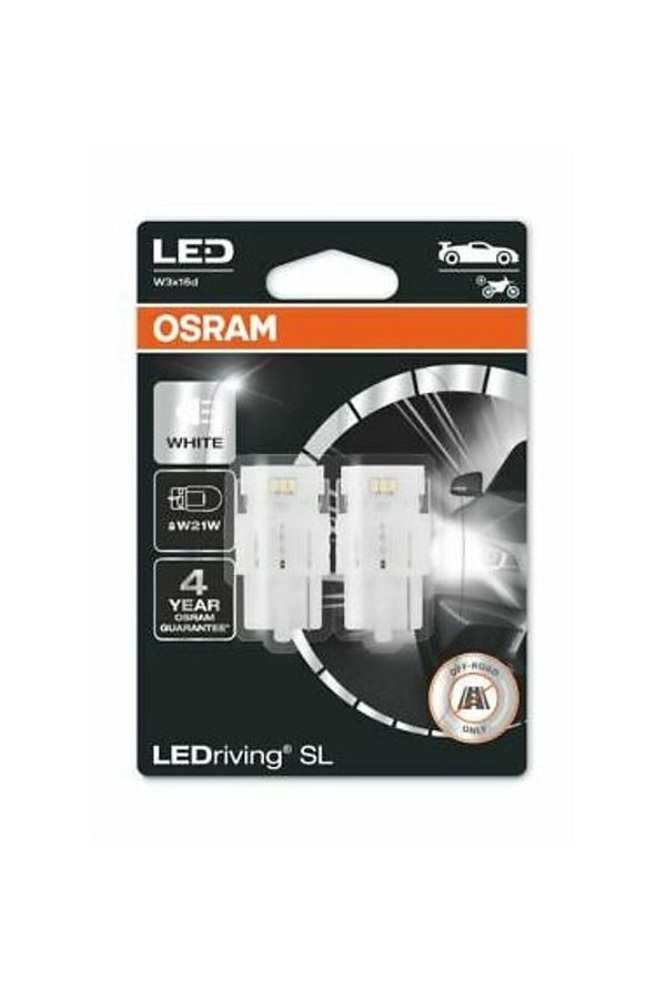Osram-Set de 2 becuri LED W21W 12V 2W W3X16D 6000K LEDriving SL, Osram 1