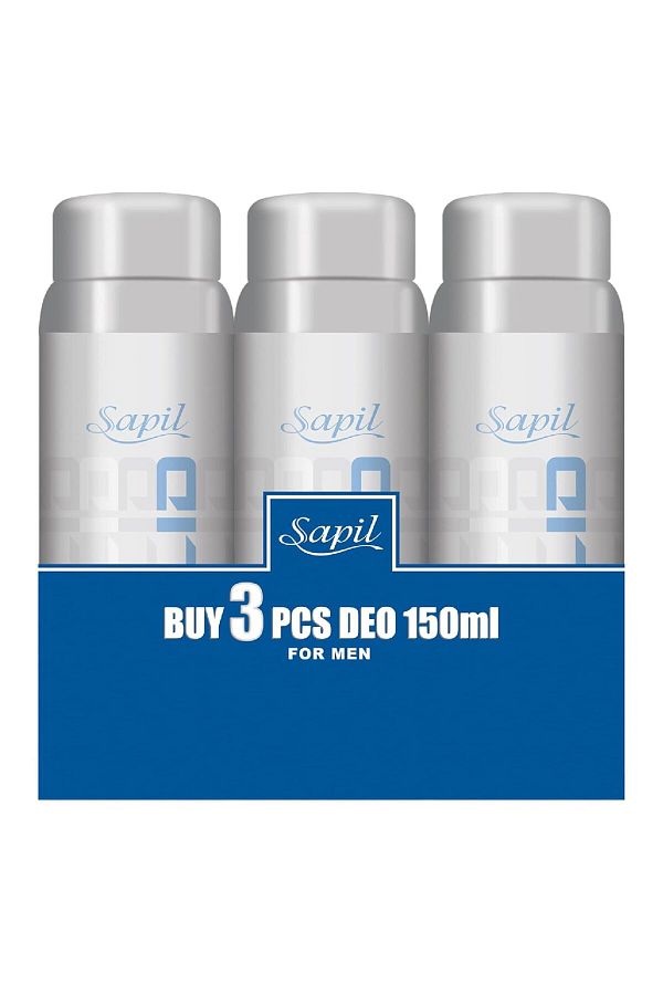 sapil-Perfumed Deodorant Spray For Men Assorted Value Pack 3 x 150 ml 1