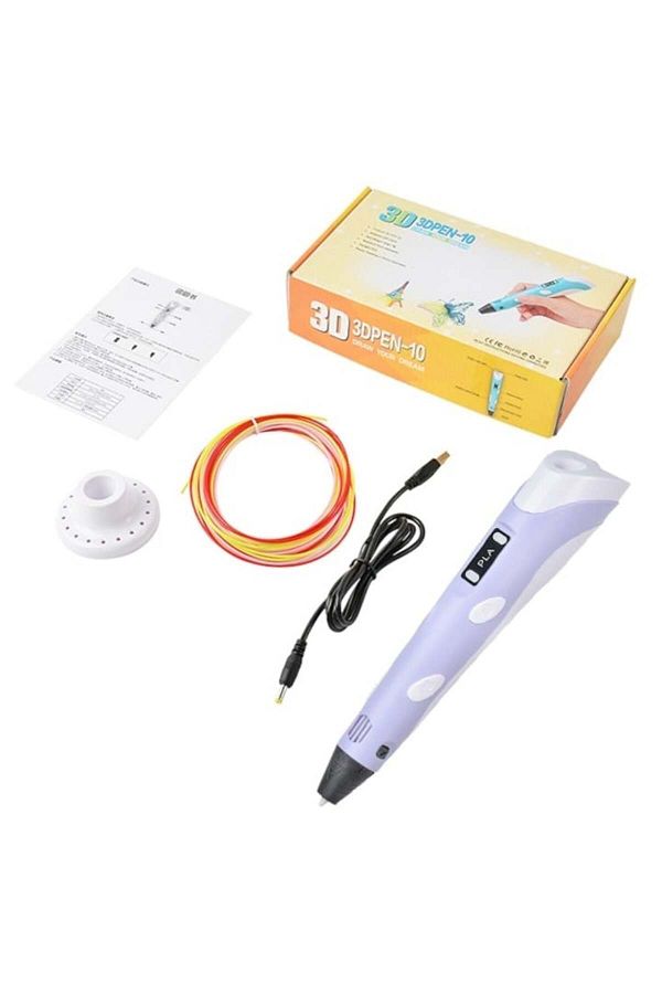 FOXMAG24-3D pen for drawing in space, with LCD display, filament included, USB charging, green 1