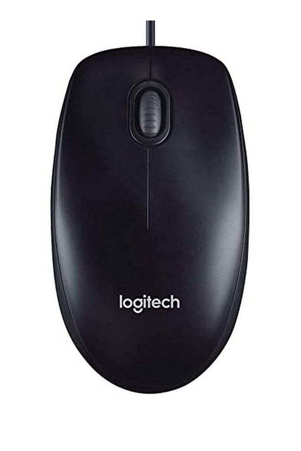 logitech-ماوس لوجيتك M90 السلكي كامل الحجم باللون الأسود 1