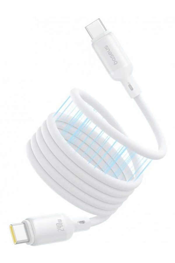 Baseus-USB-C Data and Charging Cable - USB-C Baseus PicoGo P10376800211-00, 240W, 1m, White 1
