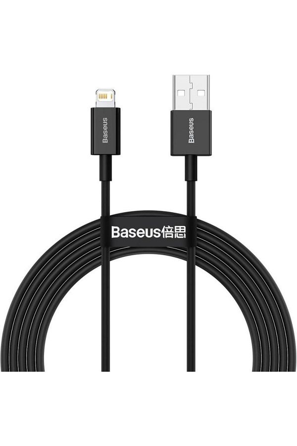Baseus-Data cable Baseus CALYS-C01, USB - Lightning, 2 m, 2.4A, Black 1