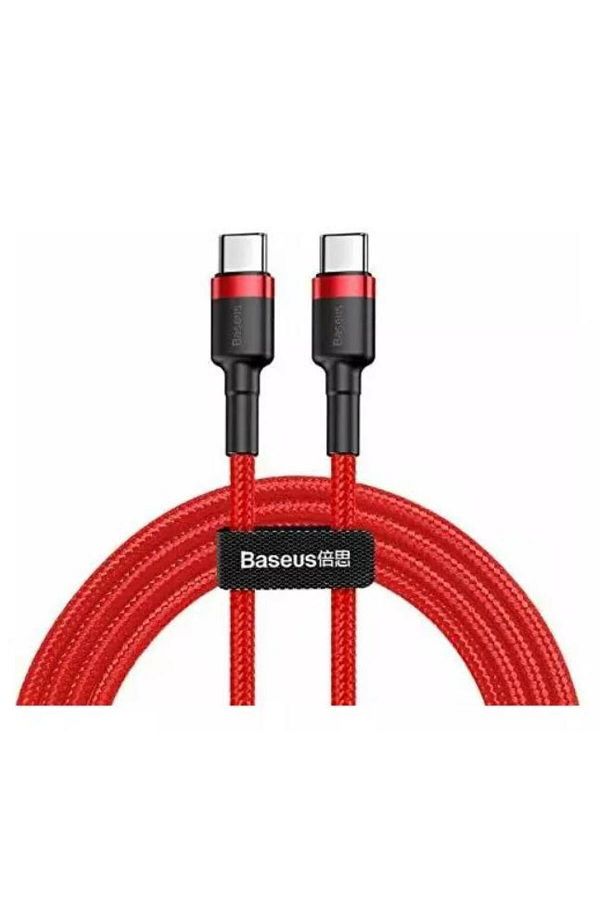 Baseus-Baseus Cafule PD 2.0 60W data cable, USB-C to USB-C, 2 meters, 20V, 3A (Red) 1
