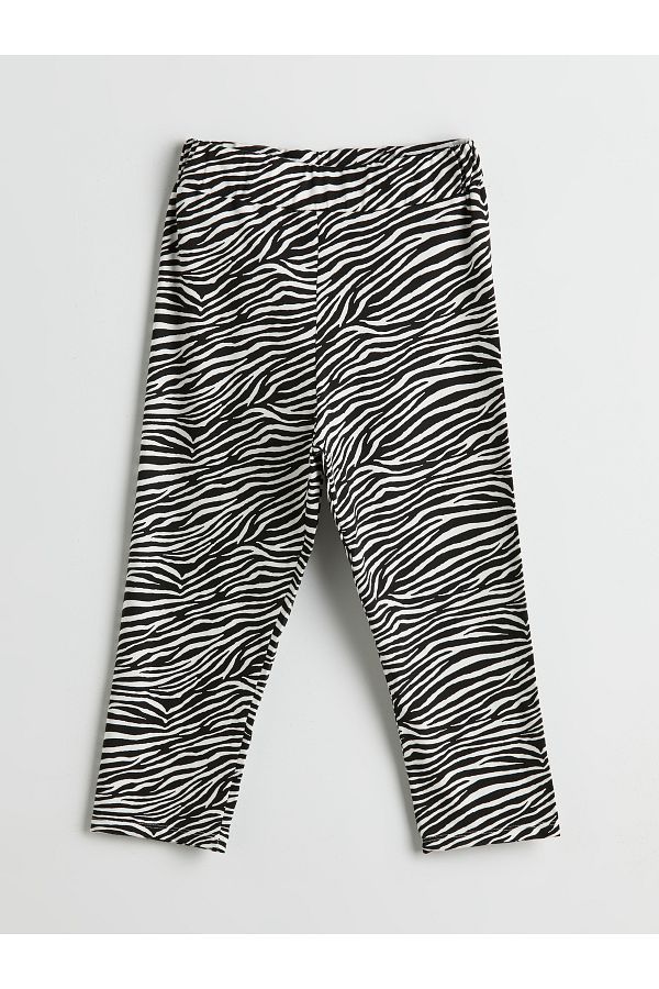 LC Waikiki-3/4 Length Girl's Tights with Elastic Waist 1