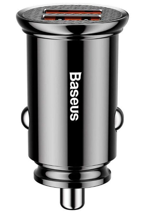Baseus-Car charger Baseus Quick Charger CCALL-YD01, Dual USB, 30W, 5A max, QC3.0 (Black) 1