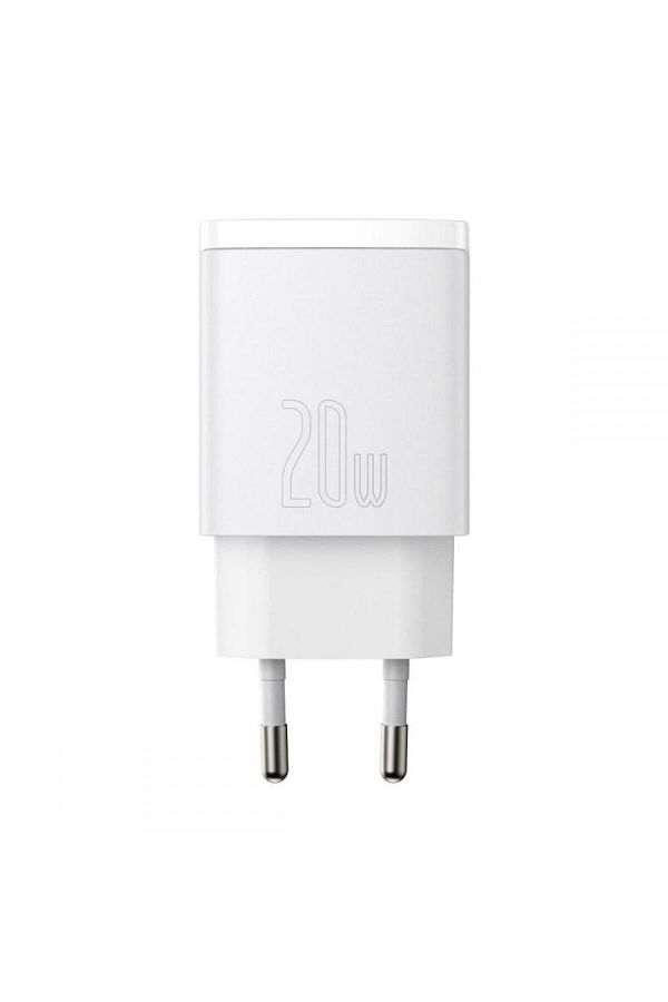 Baseus-Incarcator retea Baseus CCXJ-B02, USB/USB-C, Quick Charge 3.0, Power Delivery 3.0, 20W, Alb 1