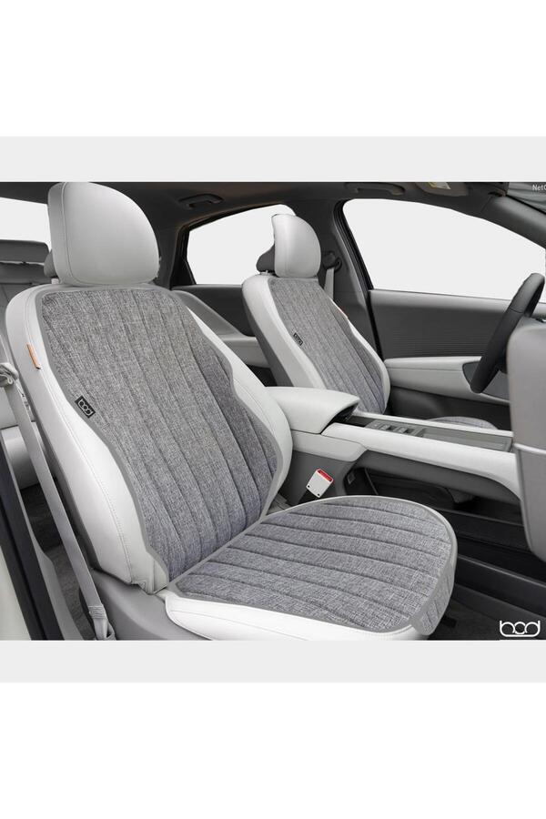 Bod Tesla Model Y Keten Oto Koltuk Koruyucu Kılıf Cepli 2020-2024 Gri