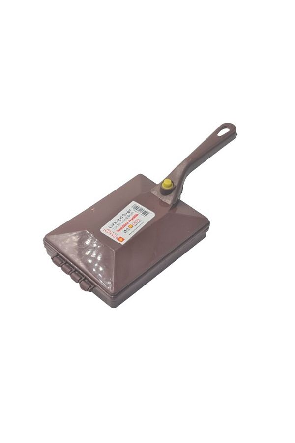 dalimag-Carpet brush, rollers, 3 rollers, simple model, removable handle, 16 x 12 cm, brown 1