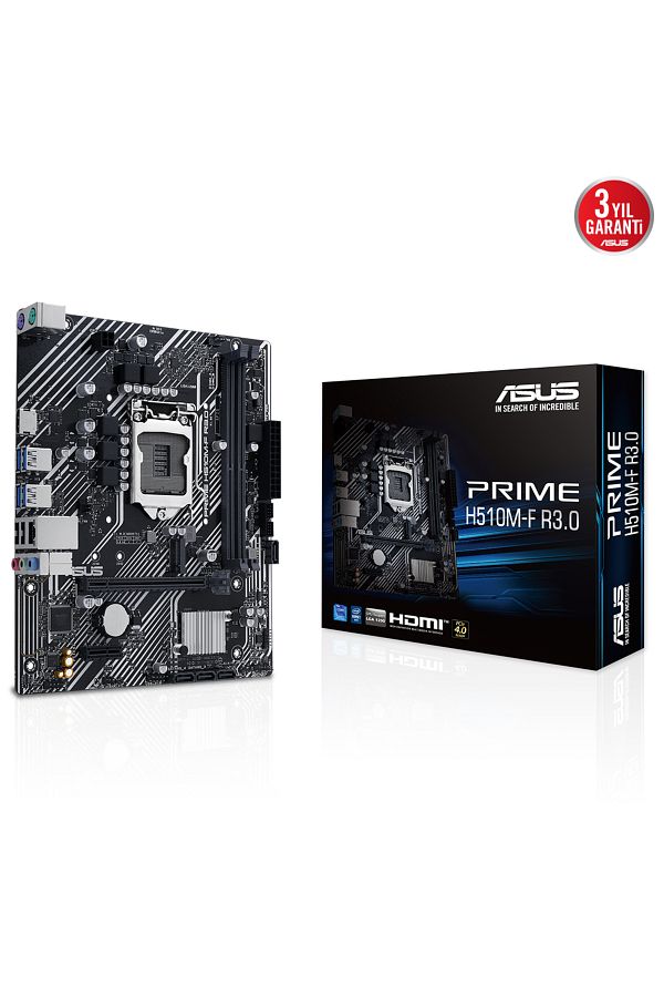 ASUS-Intel Prime H510Mf-R3.0 Matx Gaming Motherboard - H470 Chipset, Ddr4 3200Mhz, Lga1200 Socket 1