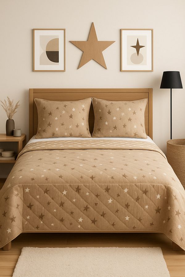 Ceyizza-Fulya Double Sided Quilted Bedspread Set - Double 1