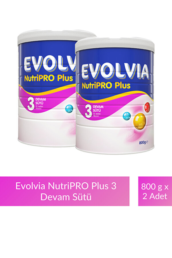 Evolvia Nutripro Plus 3 Devam Sütü 800 gr X 2 Adet
