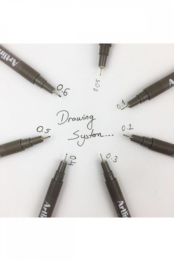 artline-Technical Drawing Pen Set of 7 (0.05 - 0.1 - 0.2 - 0.3 - 0.4 - 0.5 - 0.6) 1