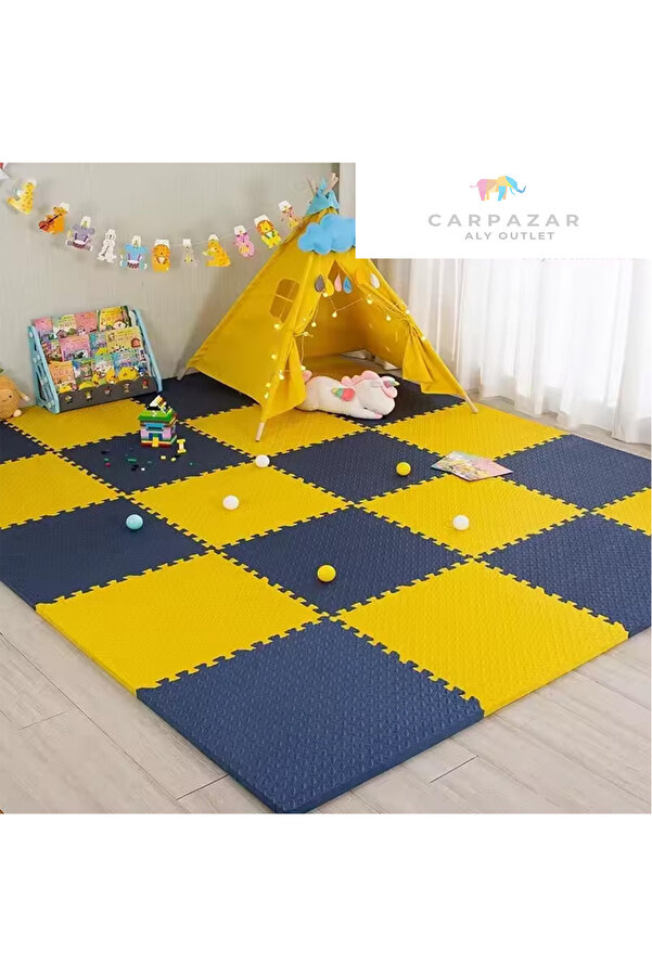 CARPAZAR 12 li Puzzle Set 150 x 200 13mm Oyun Spor Egzersiz Minder Matı Damla Desen Zemin Kaplama 3m2