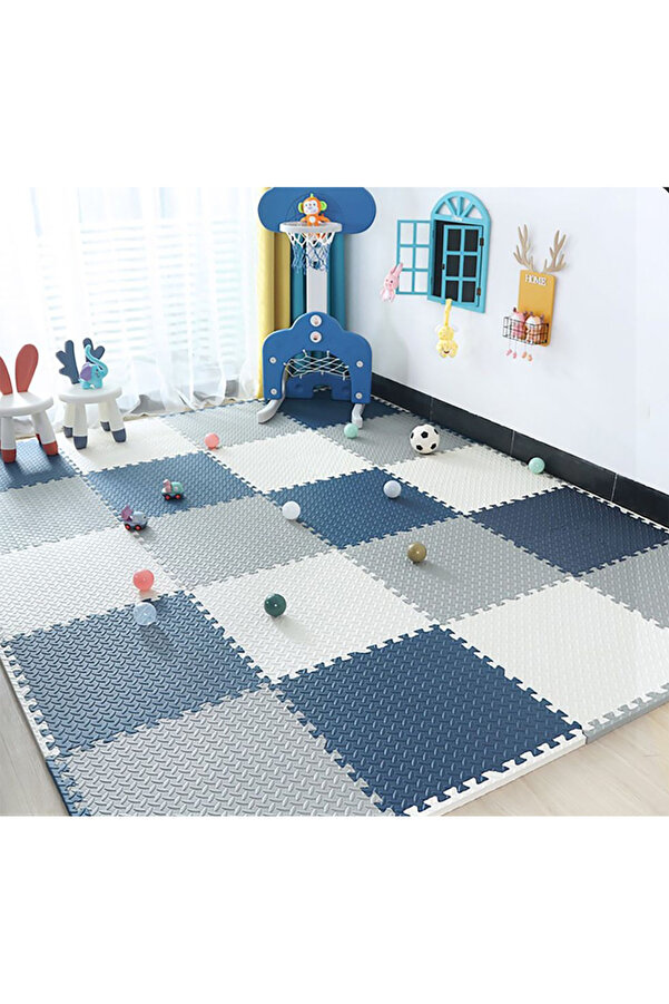 CARPAZAR 12 li Puzzle Set 150 x 200 13mm Oyun Spor Egzersiz Minder Matı Damla Desen Zemin Kaplama 3m2