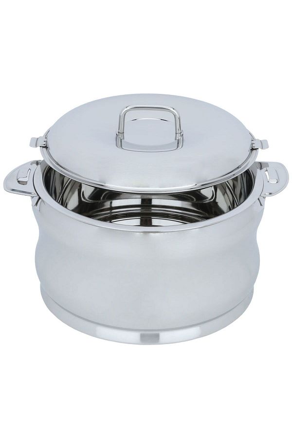 Alsaif Gallery-Sunrise Indian Silver Steel Food Container 5000 ml 1