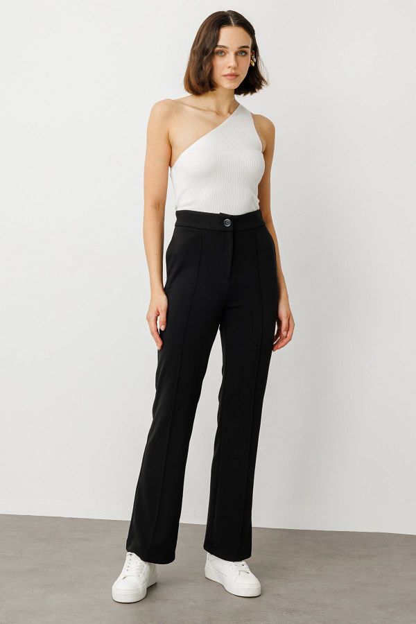 ON-Front Grassed Elastic Waist Trousers 1