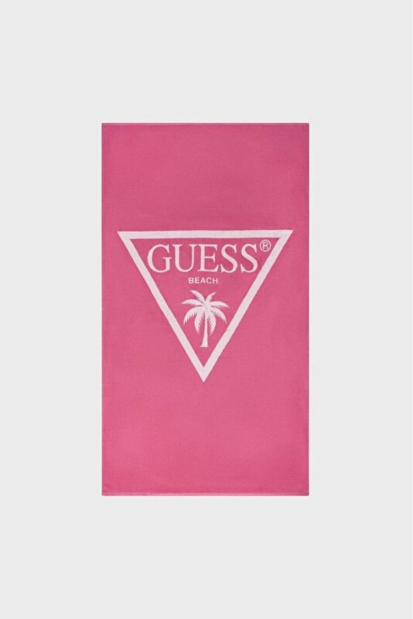 Guess-JACQ PALM TRIANGLE LOGO TOWEL Femei Roz Alte accesorii E5GZ14SG00P-F6EN 1