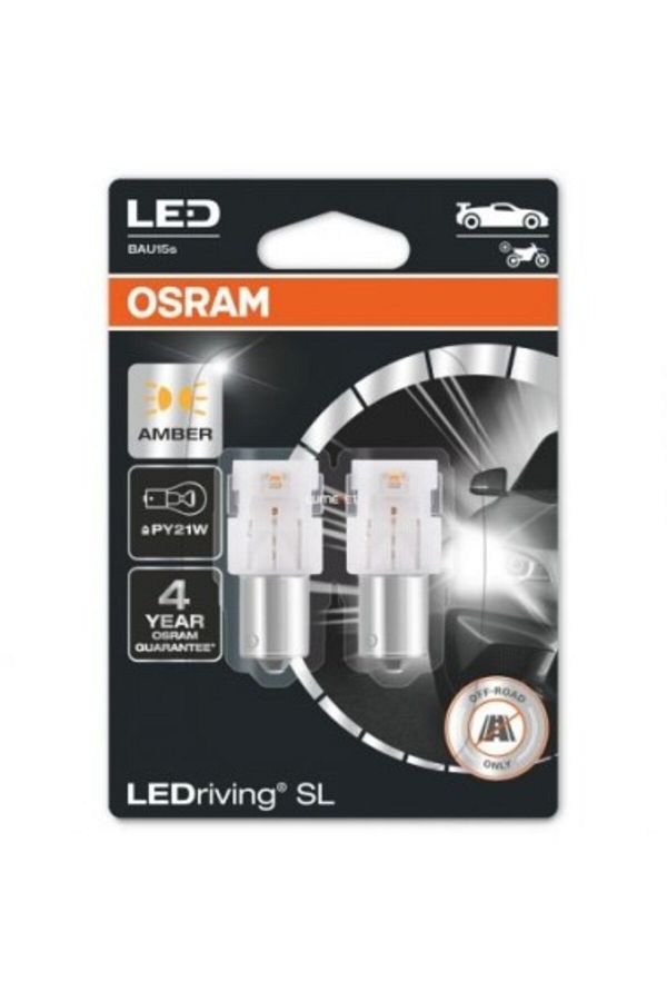 Osram-Set of 2 LED Bulbs PY21W Orange 12v Ledriving Premium Bli Osram 1