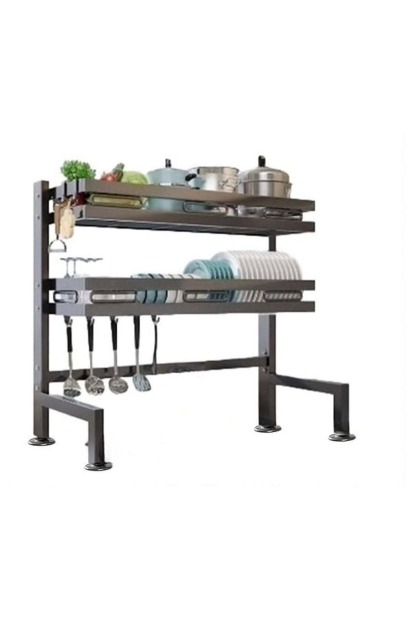 huitich-Dish Drying Rack For Kitchen Counter Top Organizer With Sink Drainer And Cutlery Shelf Optio 1