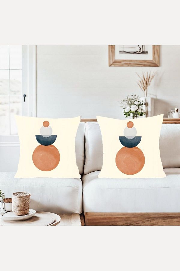 on the clouds-Bohemian Geometric Patterned Combination Hidden Zippered Throw Pillow Cover Sofa Pillow Case Set (2Pcs) 1