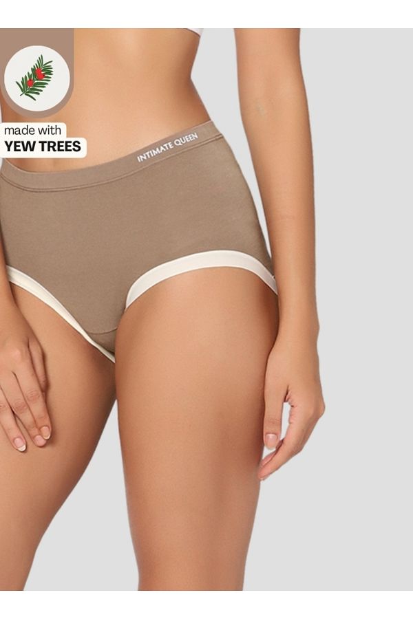 Intimate Queen-Yew Tree Bae Hipsters – Antibacterial Calm, Made with Yew Tree Fiber | Silk-Soft & pH Balancing 1
