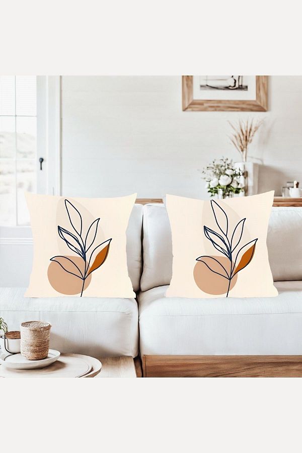 on the clouds-Bohemian Floral Patterned Combination Hidden Zipper Throw Pillow Cover Sofa Pillow Case Set (2Pcs) 1