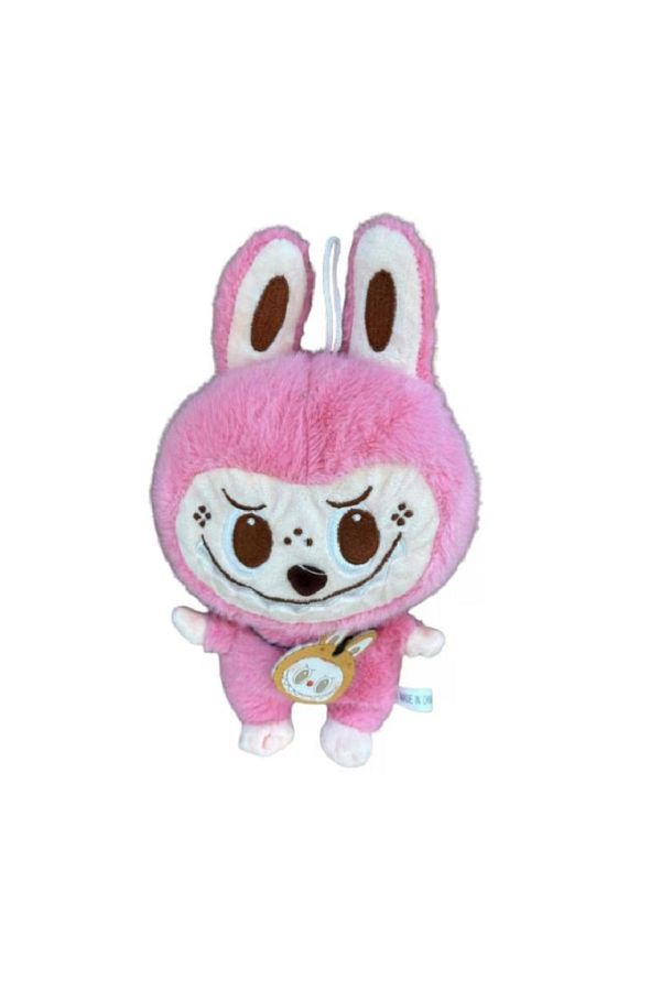 Sultan-LaBubu plush figure, soft and fluffy, PINK, 25 cm, ZUBI 1