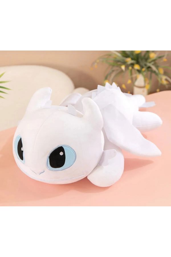 seyuse-How to Train Your Dragon Fury of the Night Dragon White 35cm Quality Plush Toy Birthday Gift 1