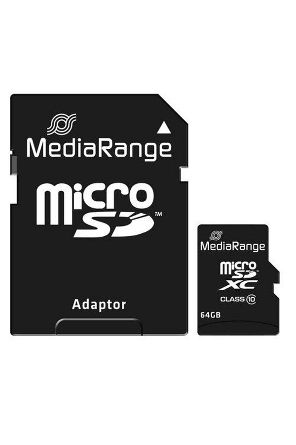 MediaRange-MediaRange MR955 memory card, microSDHC, 64 GB, class 10 + SD adapter 1