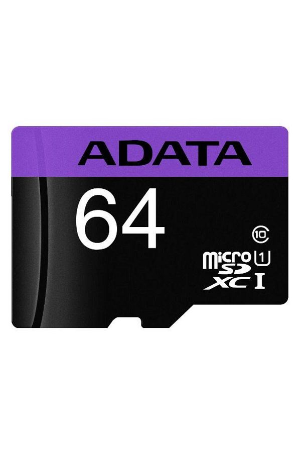Adata-A-DATA micro SDXC Premier UHS-I U1 64GB (Class 10) memory card + SD adapter 1