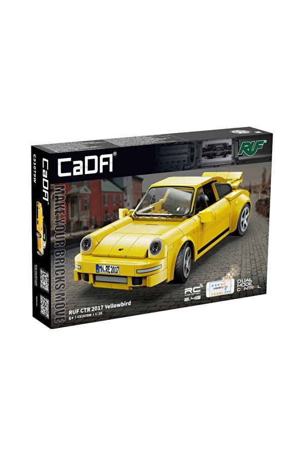 NEWBRENDHOME Öğretici Eğitici Oyuncaklar C51079W Cada RUF CTR 2017 Yellowbird Blok Seti 222 Parça -Vagon life Kız