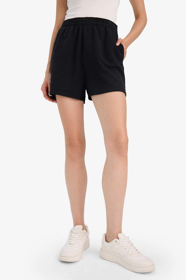 DeFacto-Regular Fit Flexible Waisted Shorts with Pockets F6776Ax25Hs 1