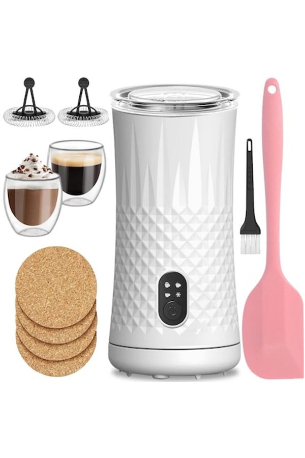 GABOS-Spumator de lapte 4 în 1 pentru cafea, alb, GABOS™, 240 ml, 400 W 1