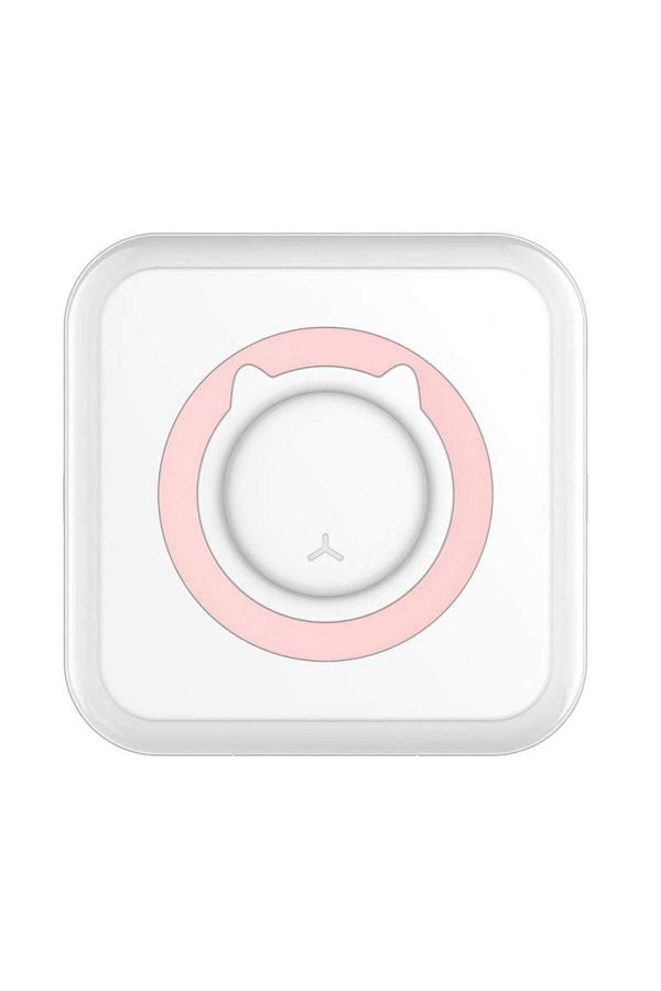 SIKS-Mini Portable Pocket Printer, with App, Thermal Printing, iOS/Android Compatible, White/Pink 1