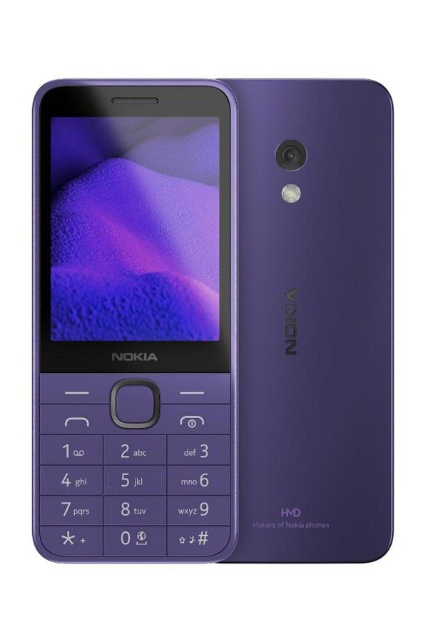 Nokia-235 4G (2024) Dual SIM Feature Phone, 2.8" TFT LCD, 2MP Camera, Violet 1