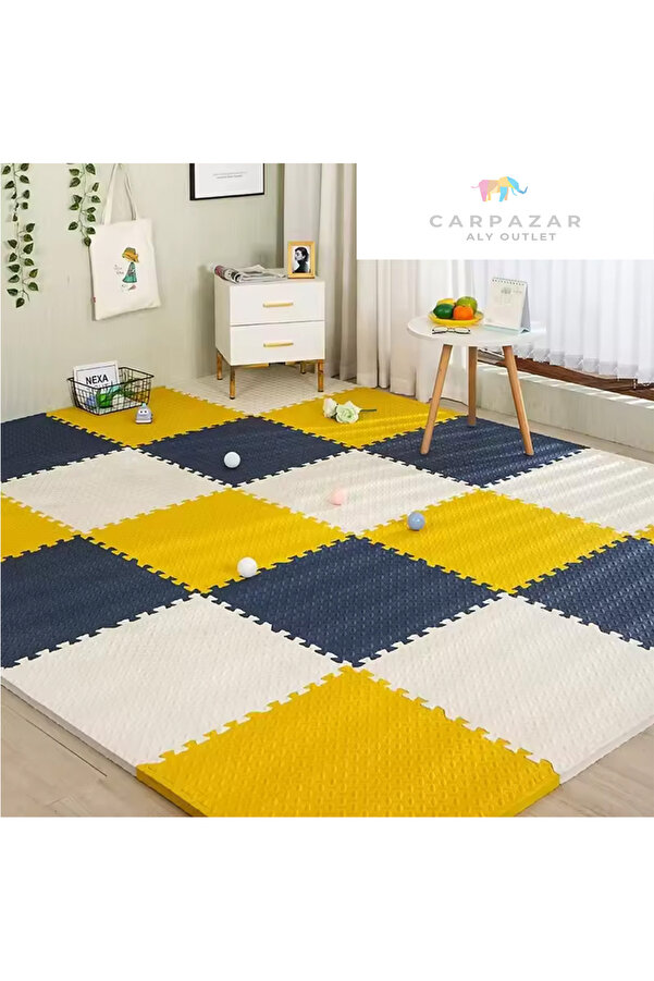 CARPAZAR 12 li Puzzle Set 150 x 200 13mm Oyun Spor Egzersiz Minder Matı Damla Desen Zemin Kaplama 3m2