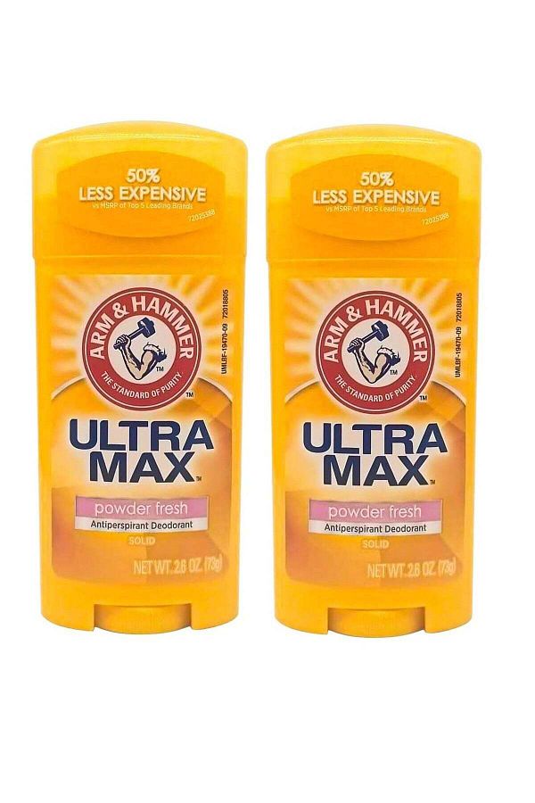 Arm&Hammer-Arm & Hammer Ultra Max Powder Fresh Deodorant Orange Two Pieces 1