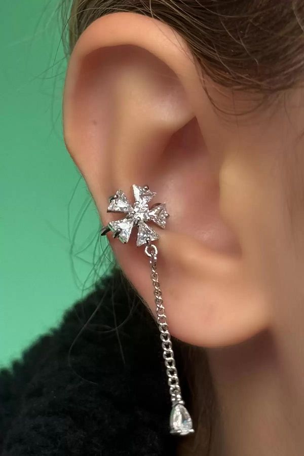 Mutenaura-Luxury Imported Ear Cuff with Stone Detail 1