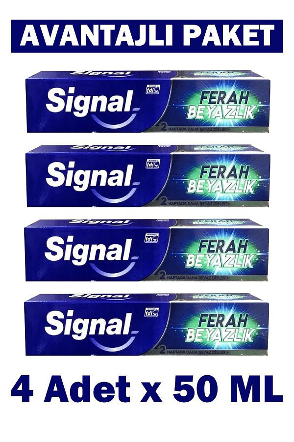 Signal-Siganal Fresh Whiteness Toothpaste 4X50 ml 1