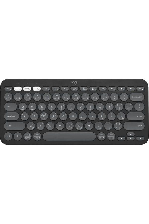 logitech-Pebble Keys 2 K380s Keyboard Bluetooth for iOS/Android/Windows OS/mac OS Tonal Graphite 1