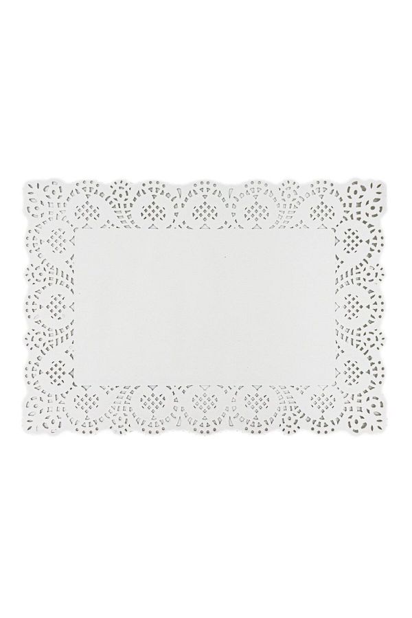LYOBEST-Lace Paper, Rectangular, 30x40 cm, 100 Pcs/Set, Weight 40 g/m², Color White 1