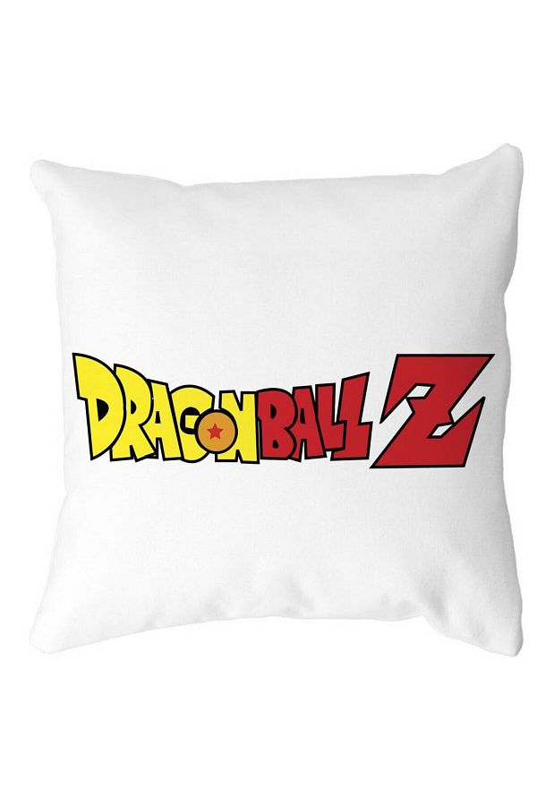 BEKZ-Perna Decorativa cu Dragonball Logo, 40x40 cm, Alba, Mata, Husa Detasabila, Burduf 1