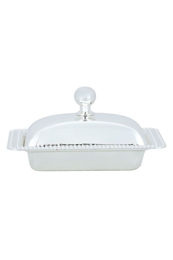 Alsaif Gallery-Tamriyah Stainless Steel Container, Rectangular, with Lid, 12.3 cm - Silver 1