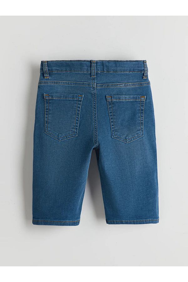 LC Waikiki-Boys' Jean Shorts with Adjustable Elastic Waist 1