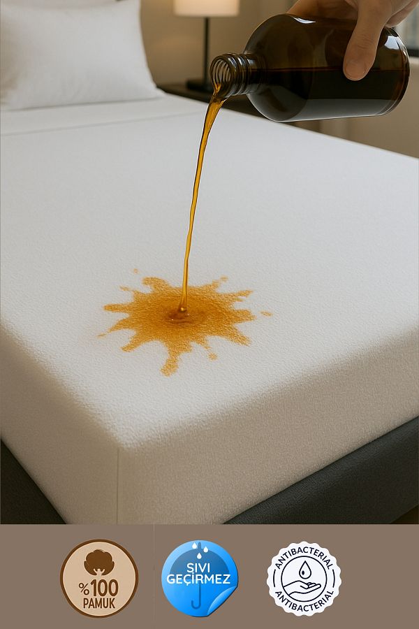 Formeya-100% Baumwolle Ausgestattet Wasser Flüssigkeit Beweis Matratzenschoner Baby-Einzel-Doppel-King-Size-Bettwäsche 1