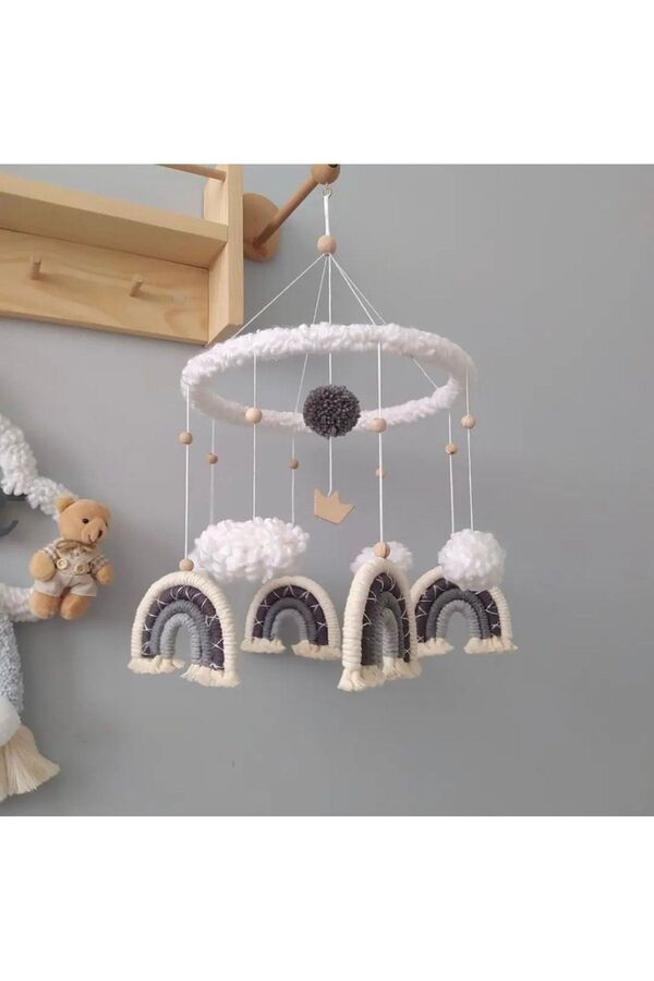 Tasarı Sanatı Bebek/çocuk Odası Özel Tasarım Makrome Beşik Dönencesi