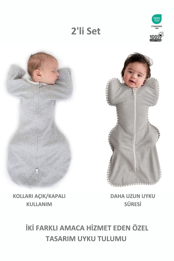 Le Touche Bebek Uyku Tulumu Erkek Kız Kundak 2'li Set