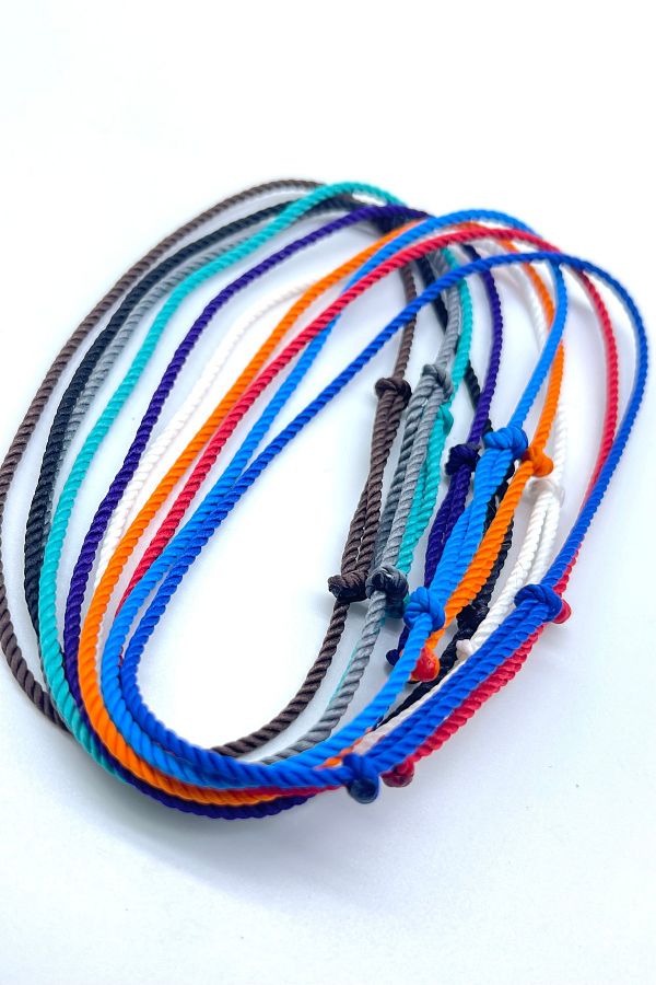 Concept HuBuTU-10 Pieces Simple and Stylish Twisted Rope Summer Rope Anklet Set 1