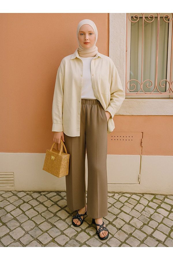 Refka-Instant Calyposis and Detailed Crepe Pants - Refka 1