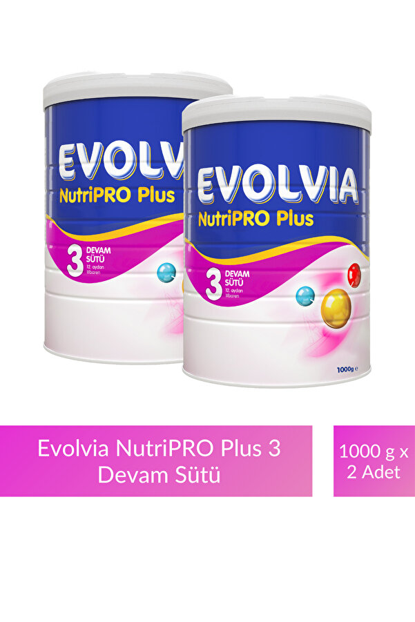 Evolvia Nutripro Plus 3 Devam Sütü 1000 gr X 2 Adet